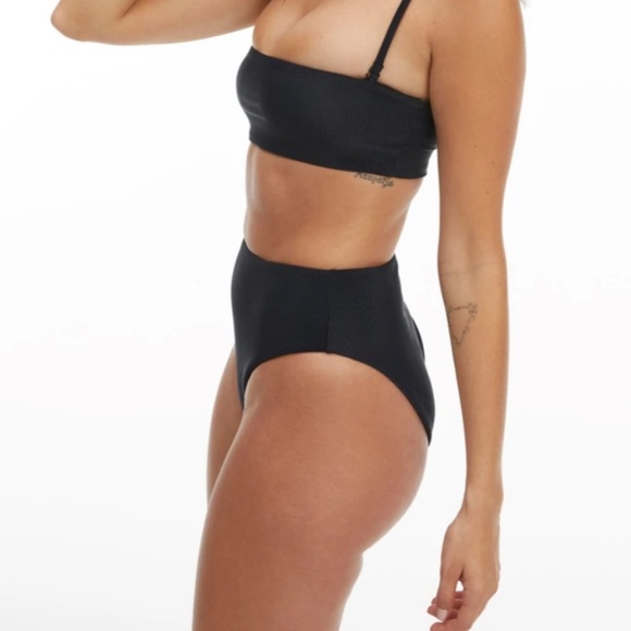 NEW Good American Good Waist Swim Bottom Basic Black 7 4XL - Picture 3 of 14